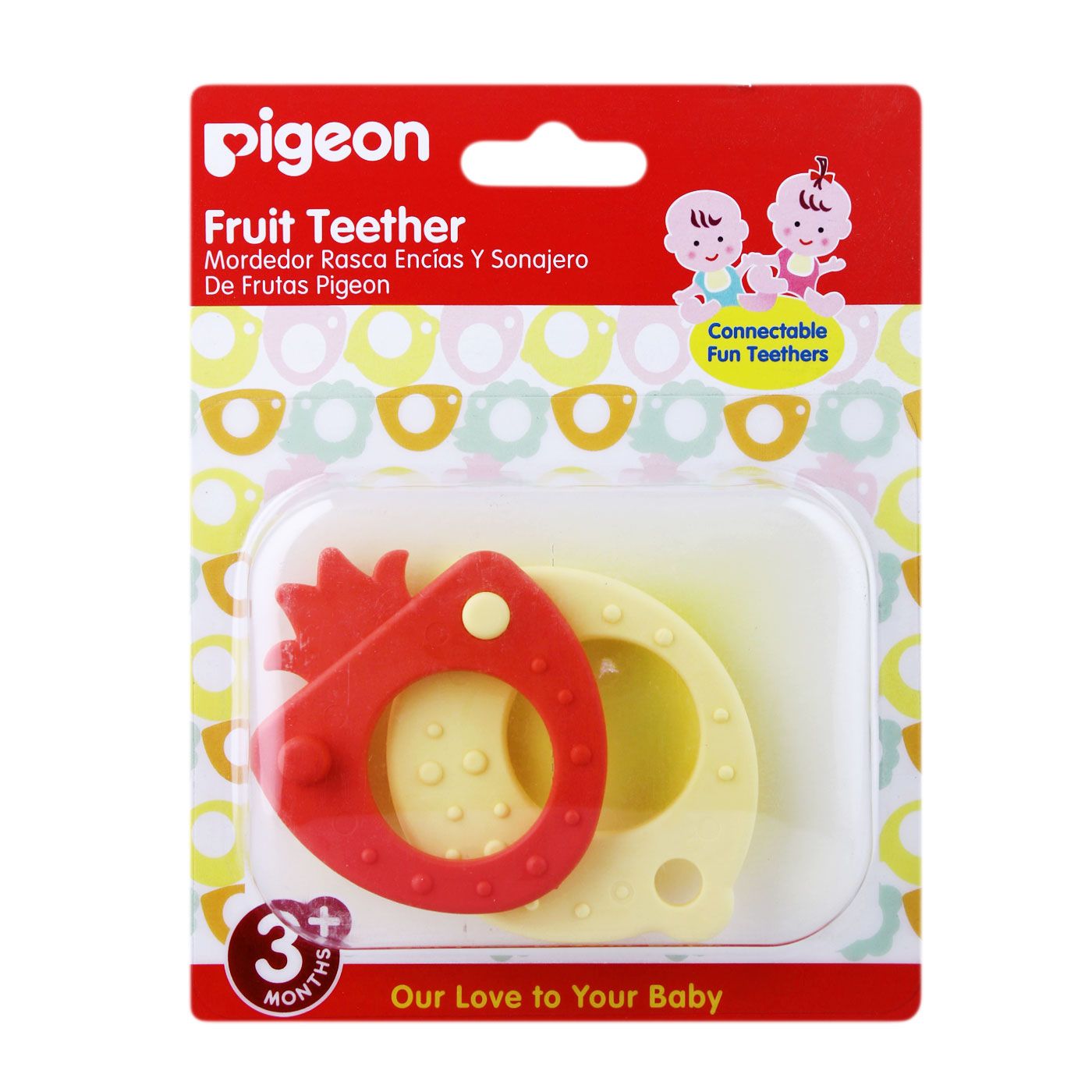 Pigeon Fruit Teether Red Yellow - 1