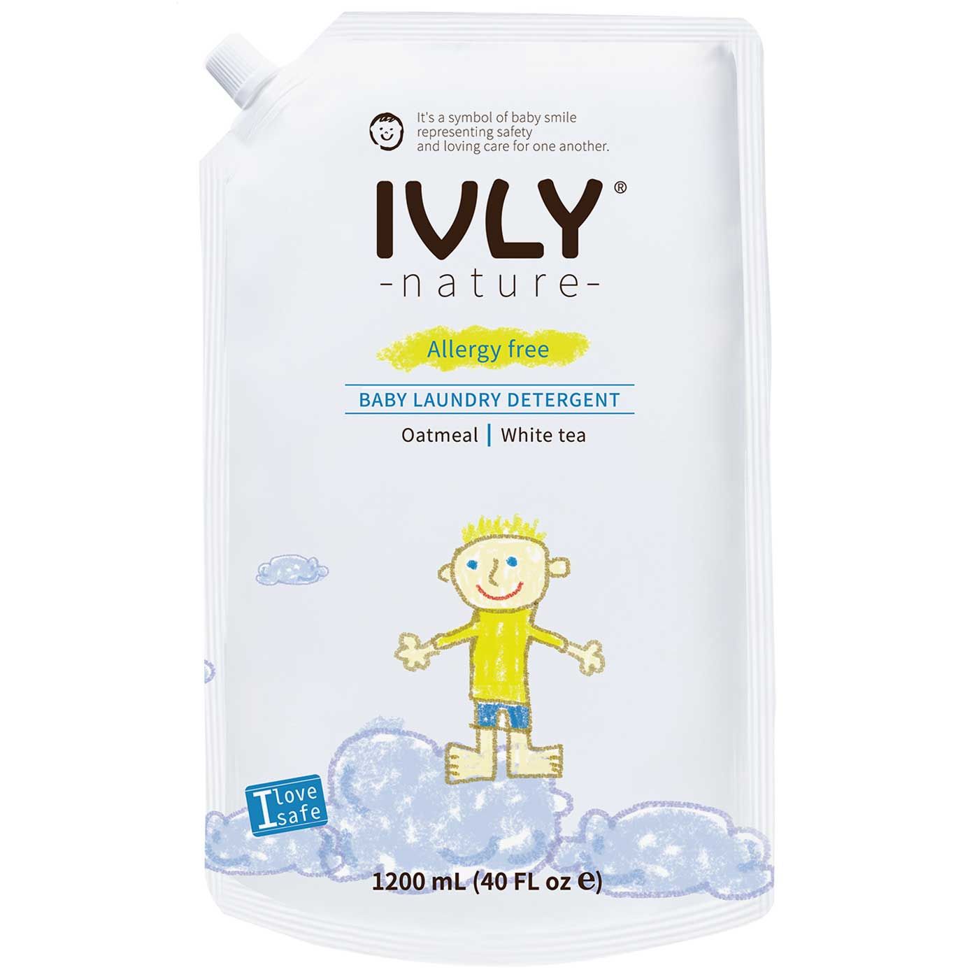 IVLY Nature Baby Laundry Detergent Oatmeal & White Tea 1.2L - 1