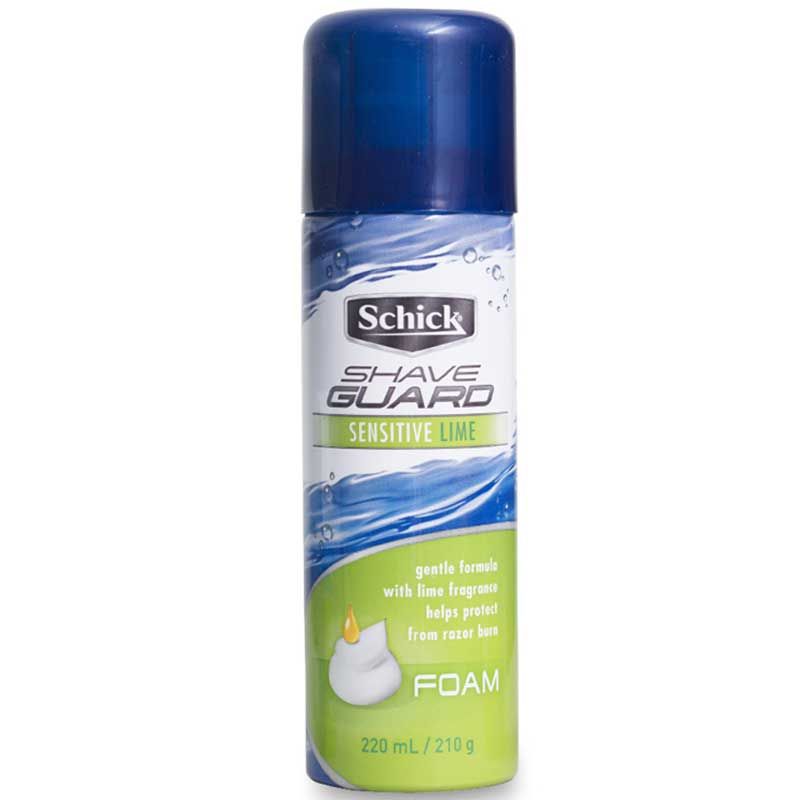 Schick Shave Guard Foam Sensitive Lime 220ml/210gr - 1