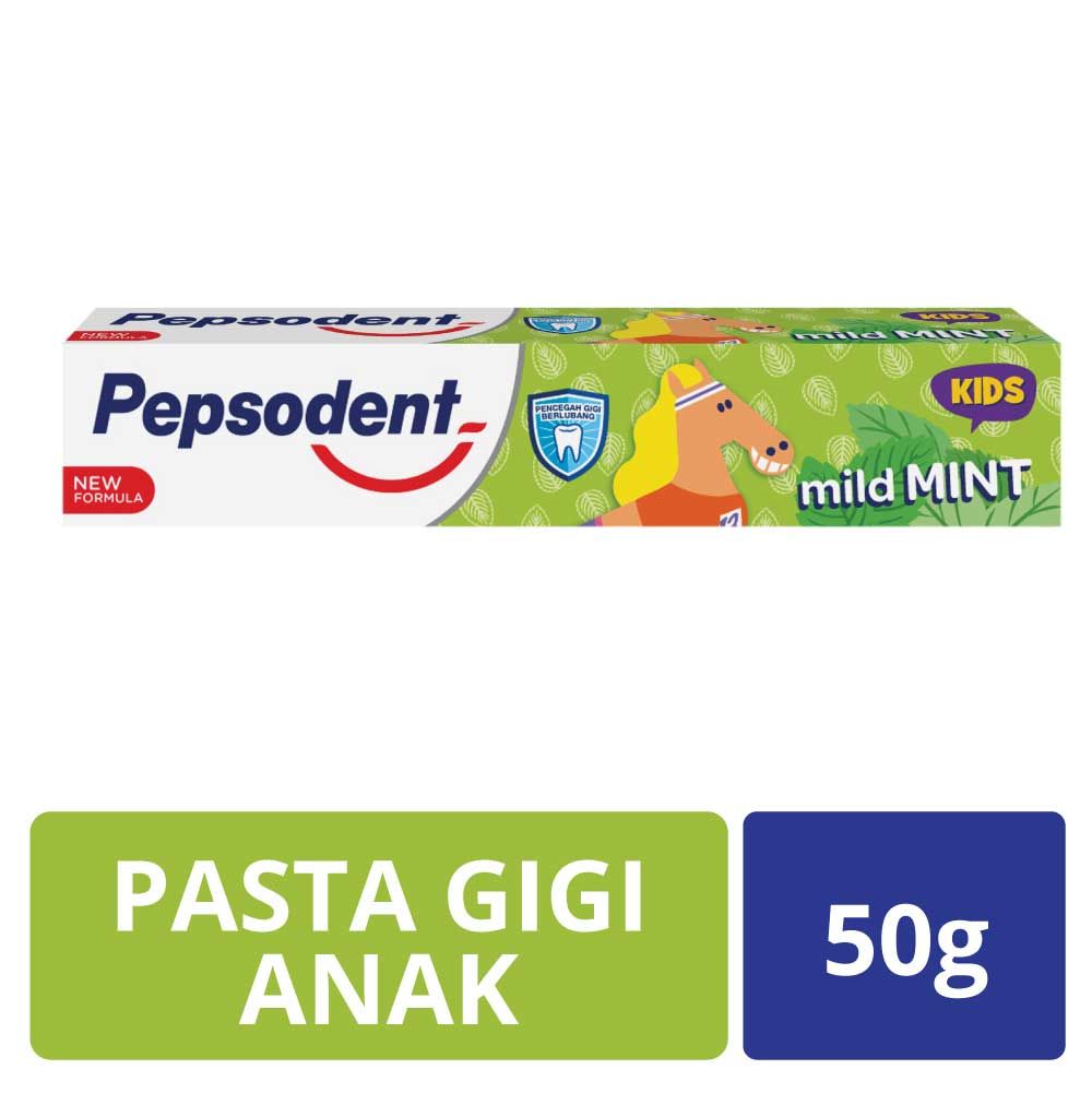 Pepsodent Kids Pasta Gigi Mild Mint 50gr - 2