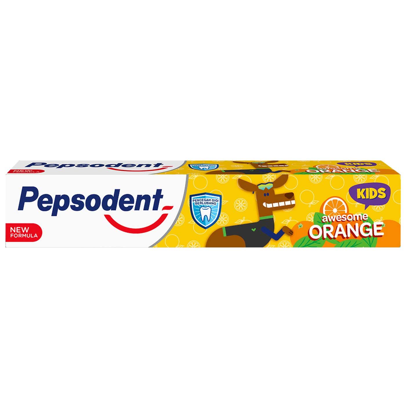 Pepsodent Kids Pasta Gigi Awesome Orange 50gr - 1