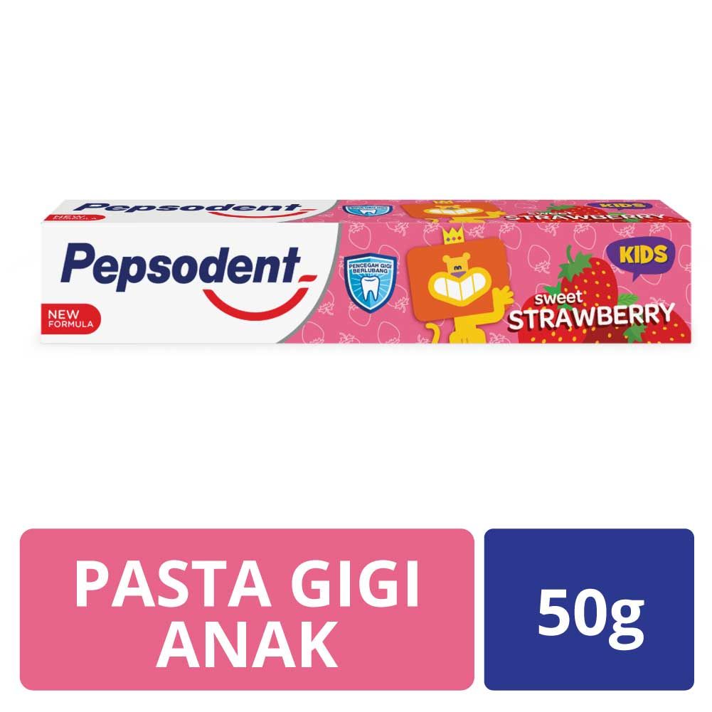 Pepsodent Kids Pasta Gigi Sweet Strawberry 50gr - 2
