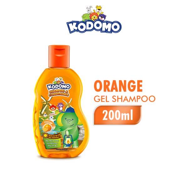 Kodomo Shampoo Gel Orange Botol 200 ml - 1
