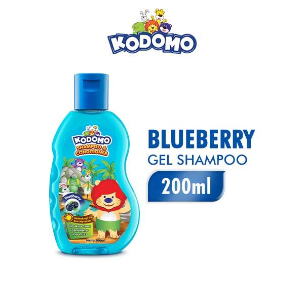 Kodomo Shampoo Gel Blueberry Botol 200 ml - 1