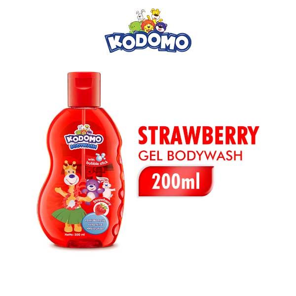 Kodomo Shower Gel Strawberry Botol 200 ml - 1