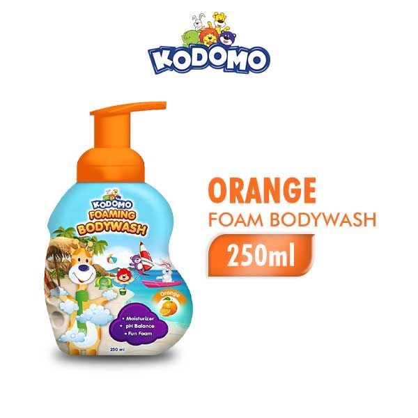 Kodomo Body Foam Orange Botol 250 ml - 1