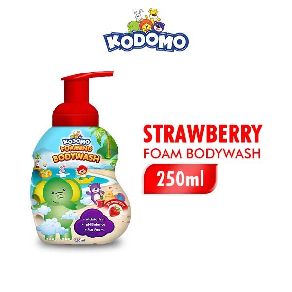 Kodomo Body Foam Strawberry Botol 250 ml - 1