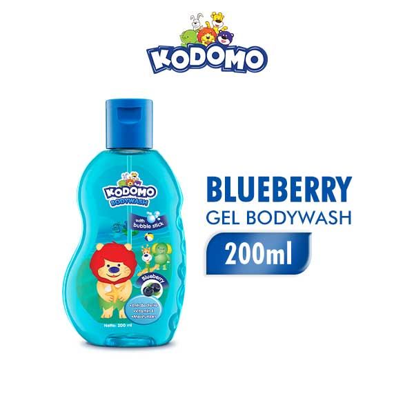 Kodomo Bodywash Blueberry Botol 200ml - 1