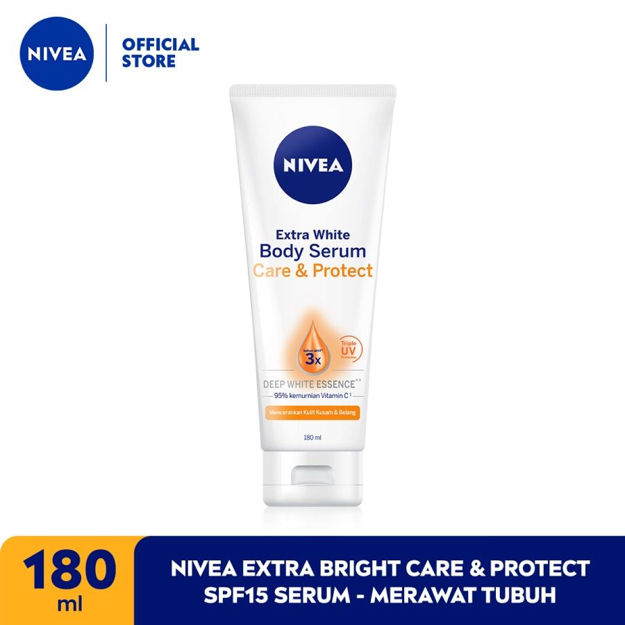 NIVEA Extra Bright Care & Protect SPF15 Serum 180ml - Merawat Tubuh - 1