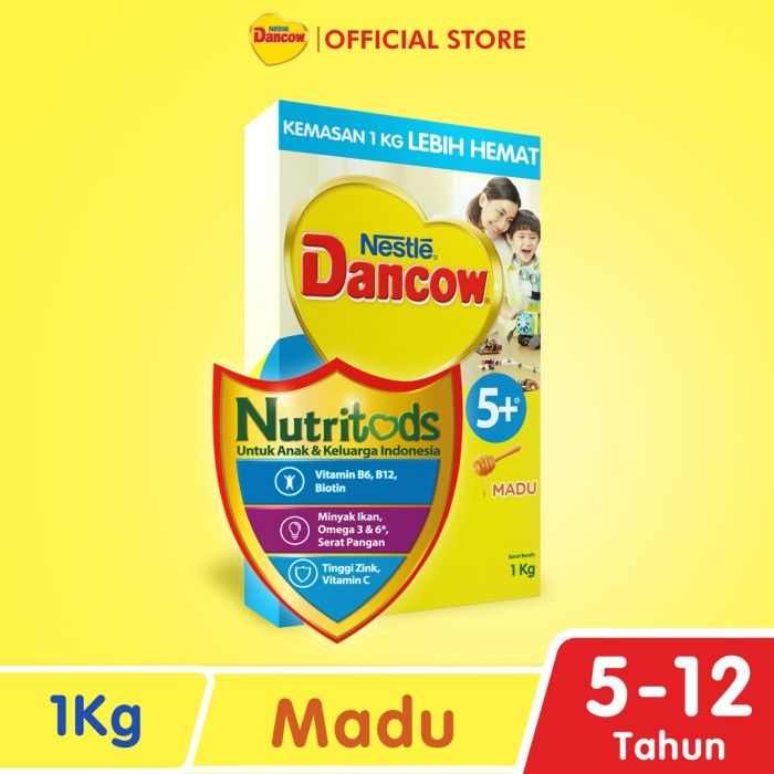 Nestlé DANCOW 5+ Madu Susu Anak 5-12 Tahun Box 1Kg - 2