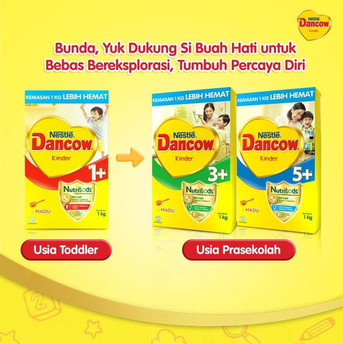 Nestle DANCOW 3+ Vanila Susu Anak 3-5 Tahun Box 1Kg - 5