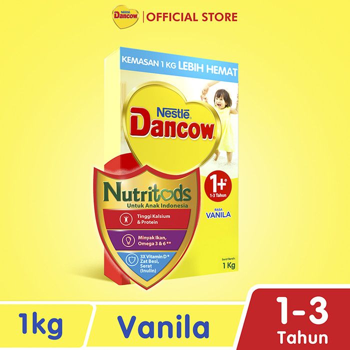 Nestle DANCOW 1+ Vanila Susu Anak 1-3 Tahun Box 1Kg - 2