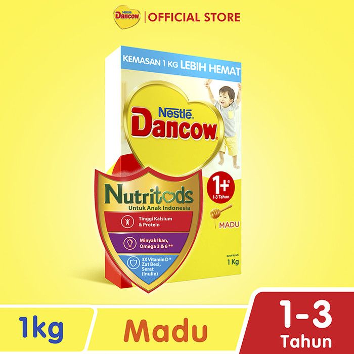 Nestle DANCOW 1+ Madu Susu Anak 1-3 Tahun Box 1Kg - 2