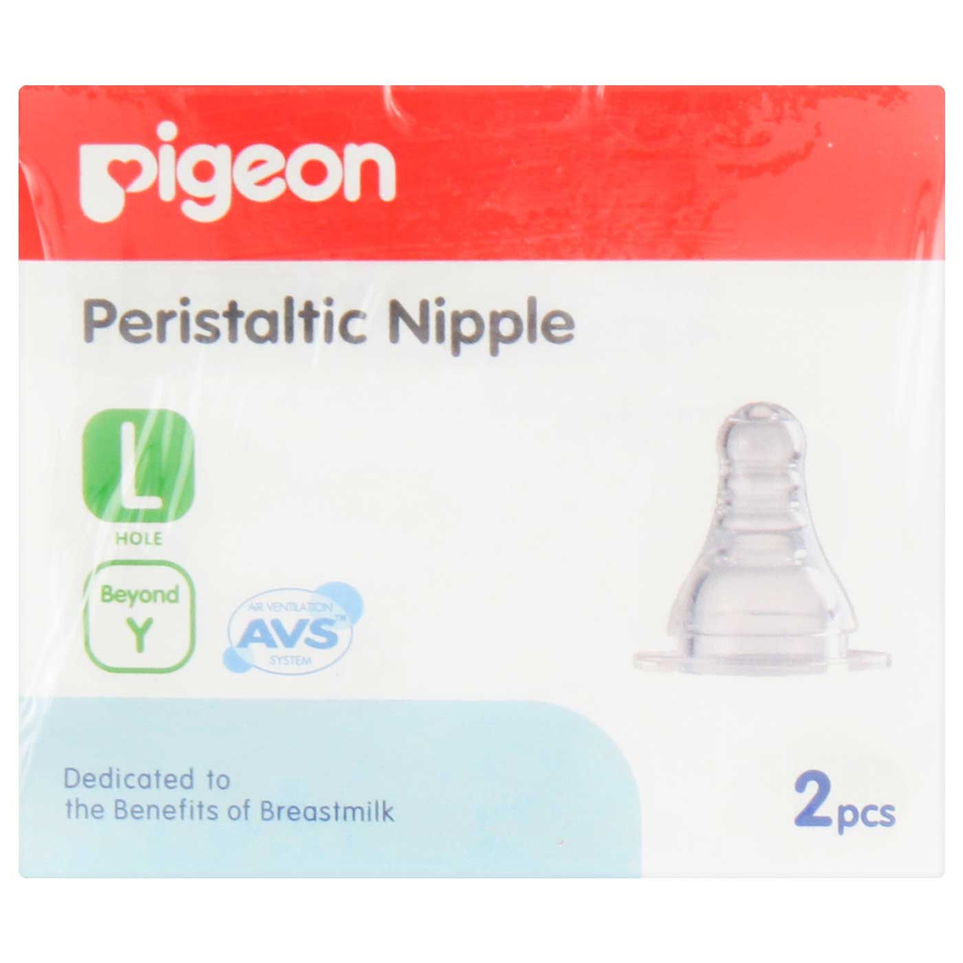Pigeon Peristaltic Slim Neck Nipple L (Isi 2) With Box - 1