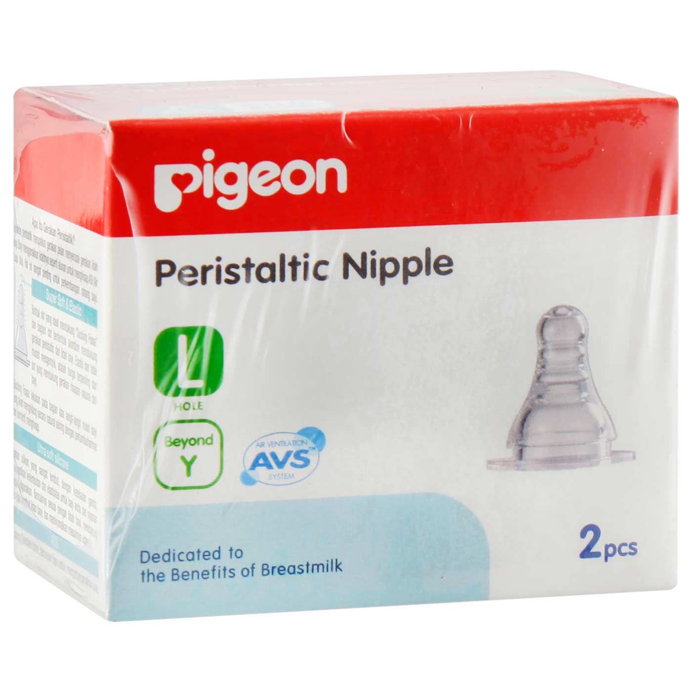 Pigeon Peristaltic Slim Neck Nipple L (Isi 2) With Box - 2
