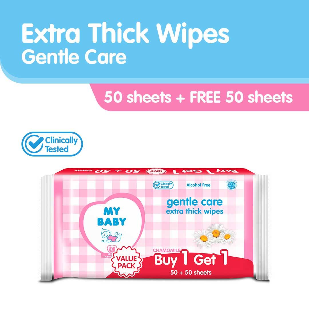 My Baby Extra Thick Wipes 50+50S Gentle Care - 1