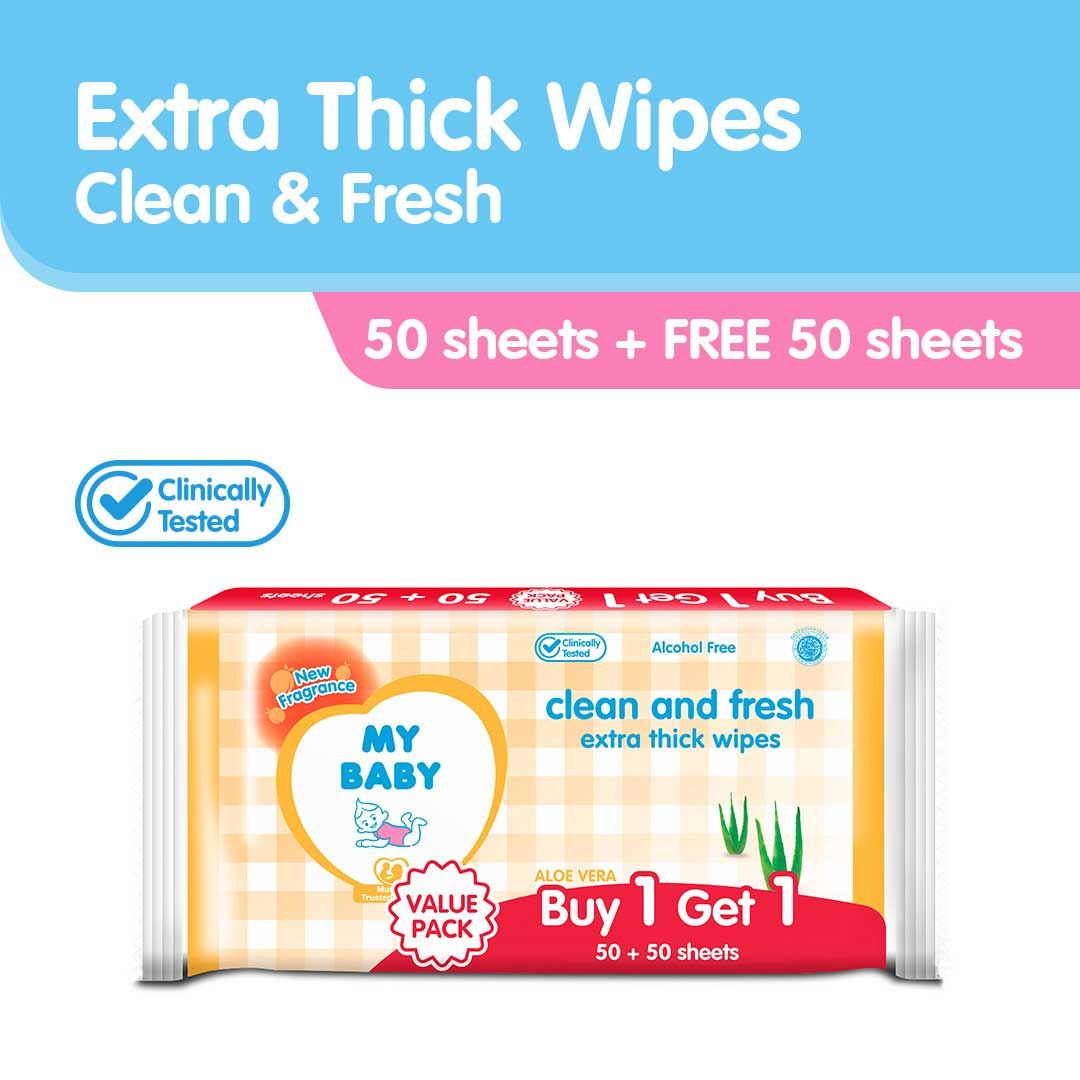 My Baby Extra Thick Wipes 50+50