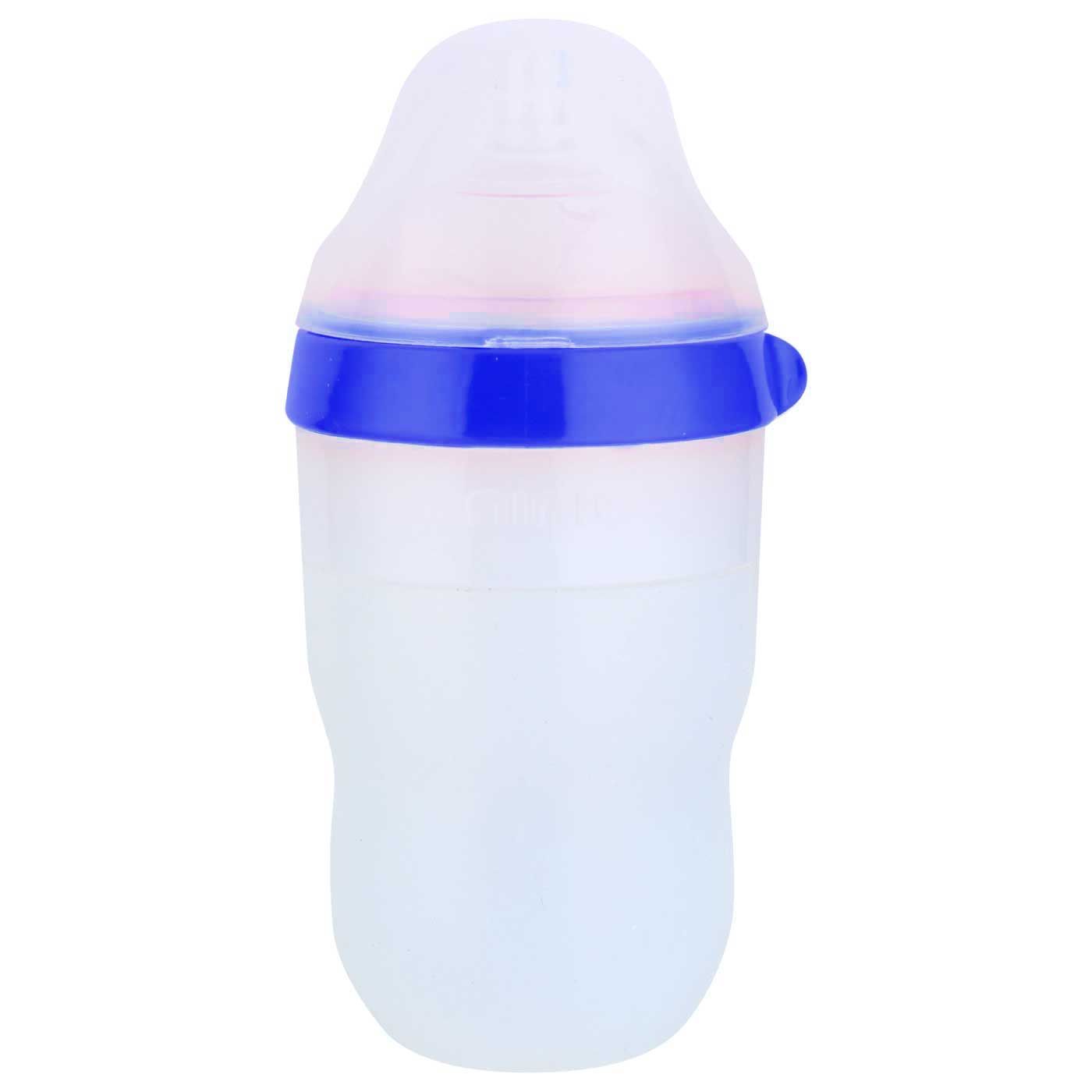 Ninio Silicone Bottle with Filter 7oz Blue - 1