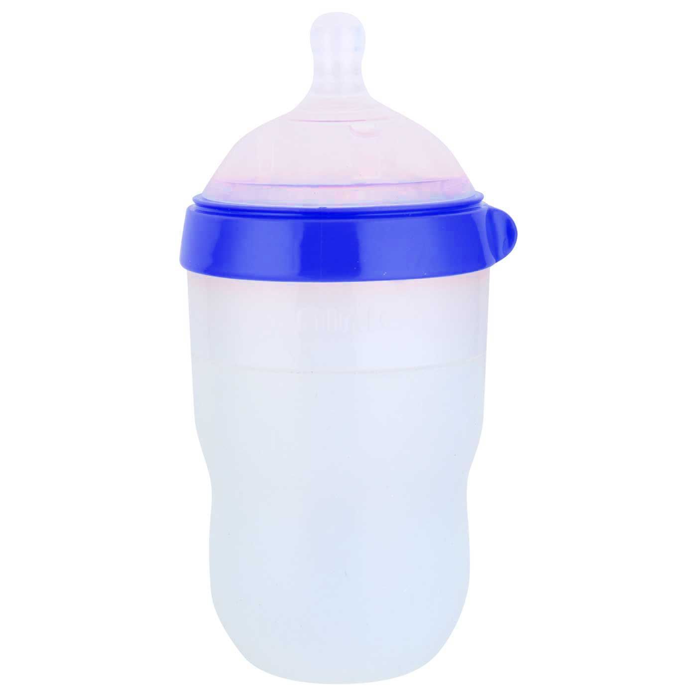 Ninio Silicone Bottle with Filter 7oz Blue - 2
