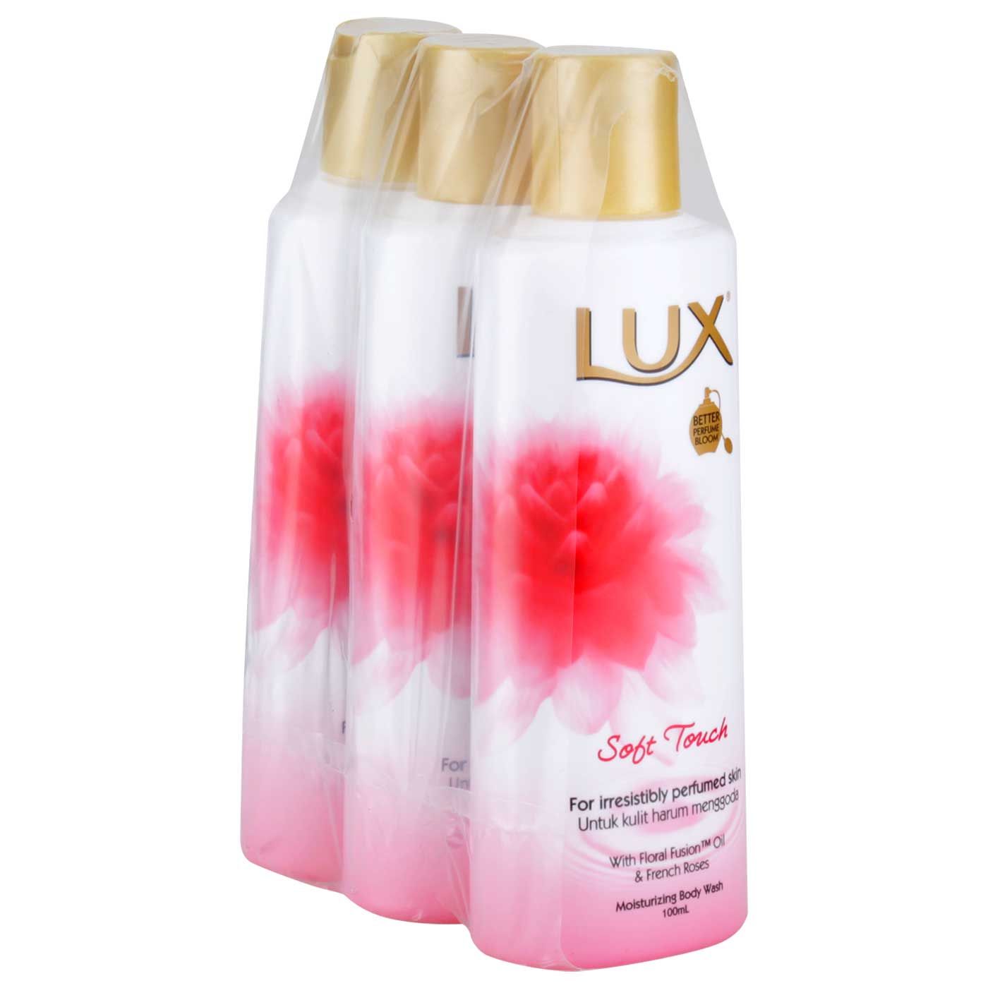 Lux Sabun Cair Soft Rose Bottle 100ml (Pack Of 3) - 4