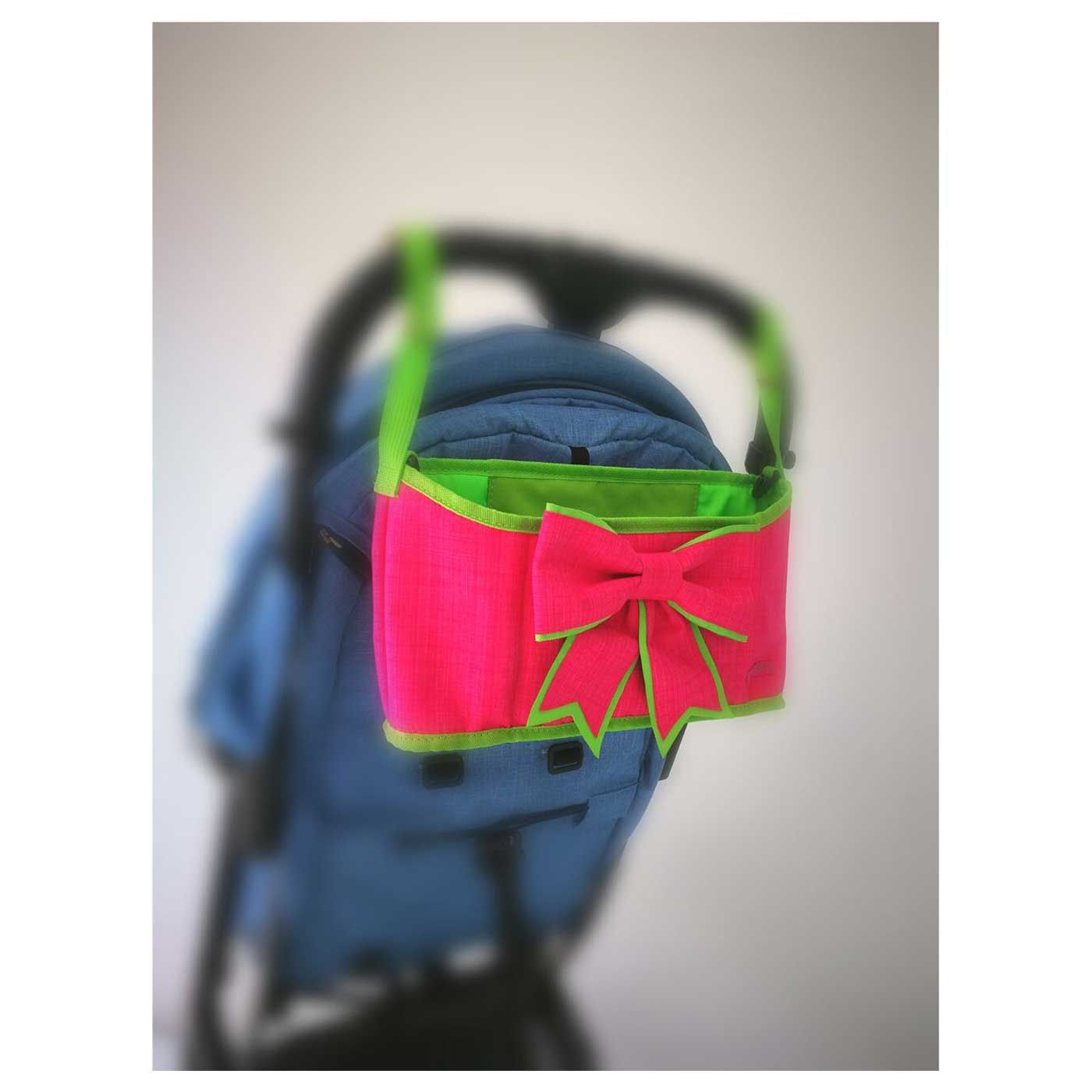 Ninets Stroller Bag 5421-SB-Pink Green - 2