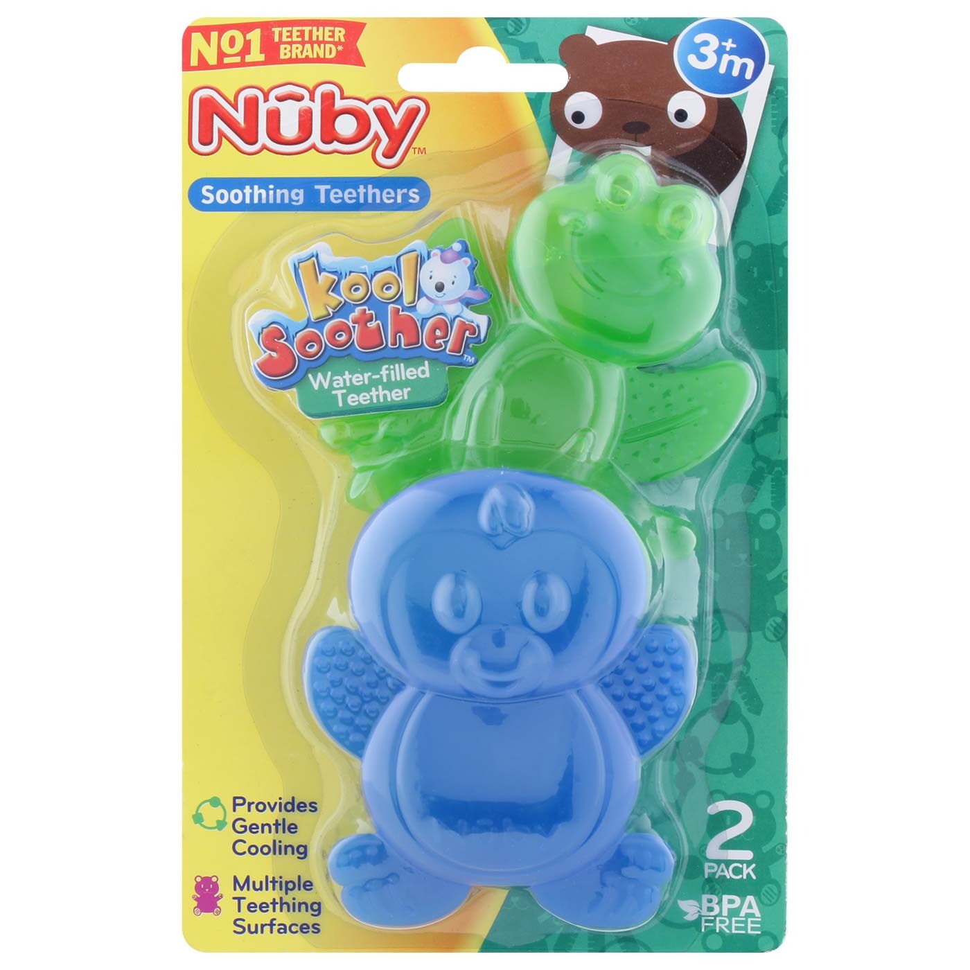 Nuby Soothing Teethers +3Month - 1