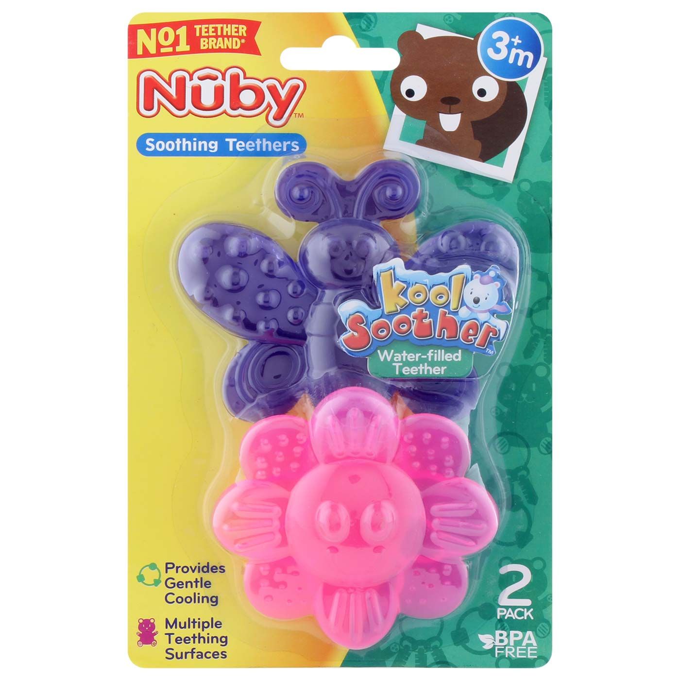 Nuby Soothing Teethers +3Month - 3