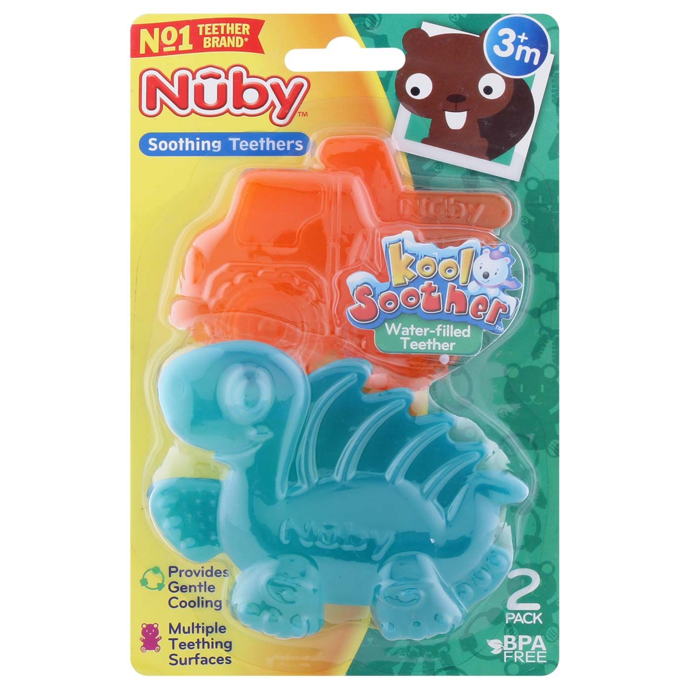 Nuby Soothing Teethers +3Month - 5