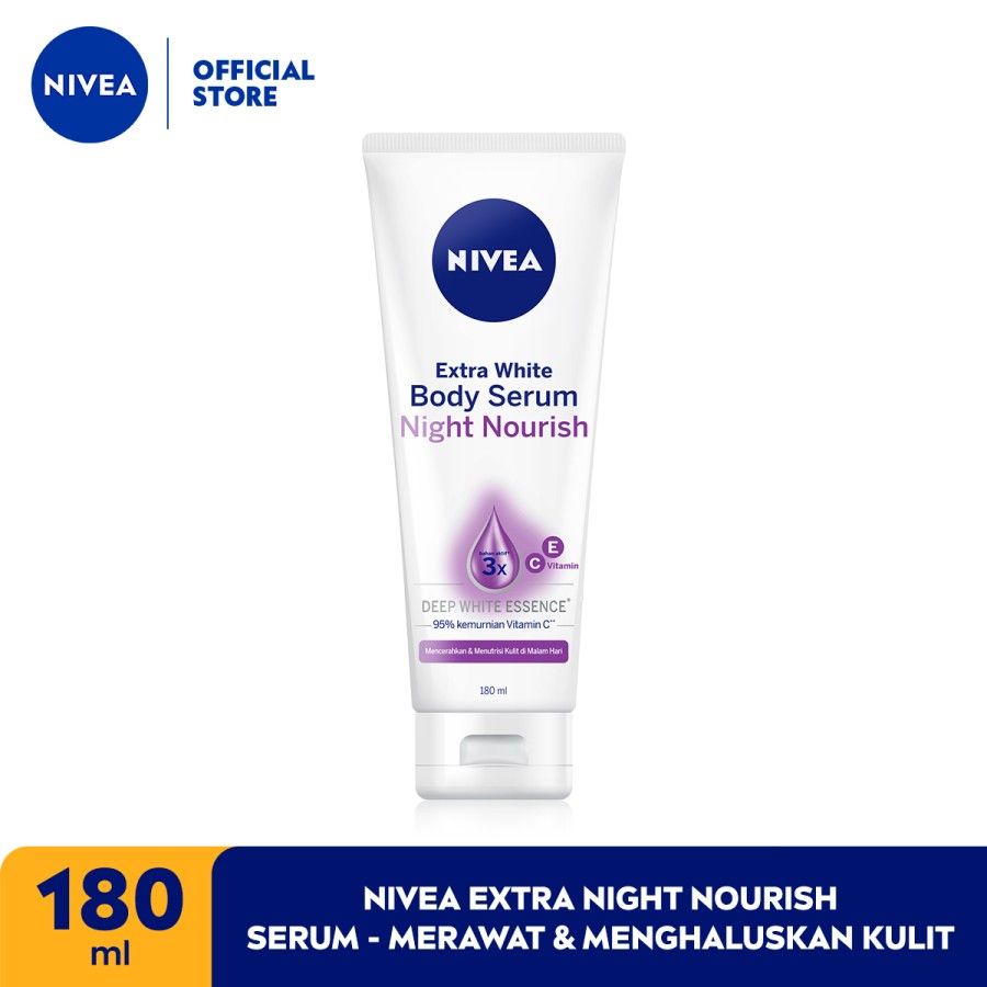 NIVEA Extra Night Nourish Serum 180ml - Merawat & Menghaluskan Kulit - 1