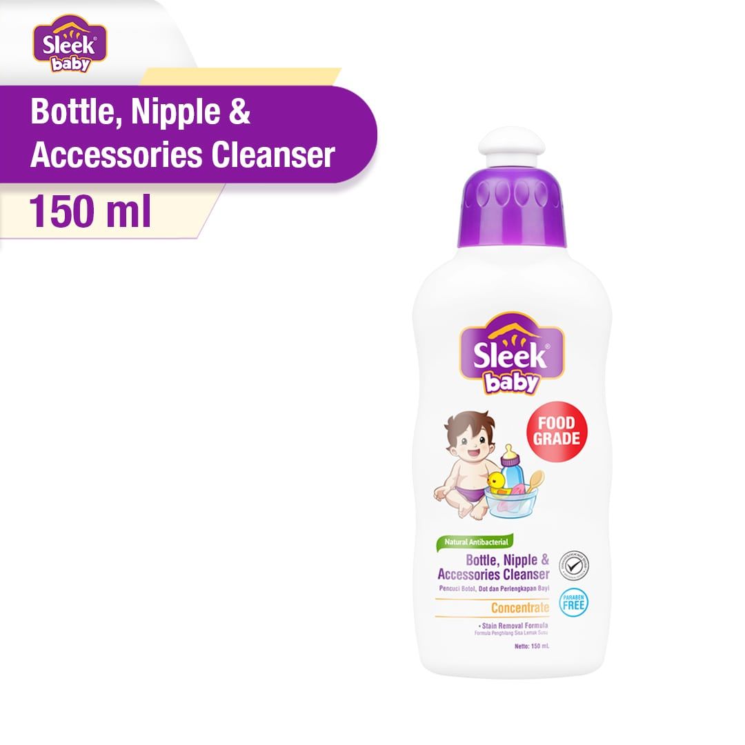 Sleek Baby Bottle Nipple & Accessories Cleanser Botol 150ml - 1