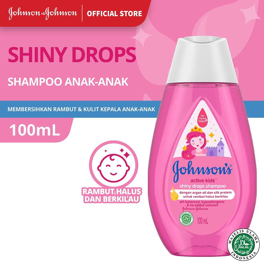 JOHNSON'S Active Kids Shiny Drops Shampoo 100ml - 1