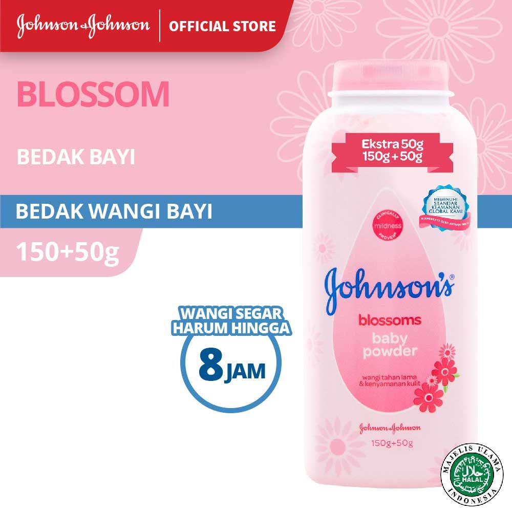 JOHNSON'S Blossoms Powder ExtraFill150gr +50gr - 1