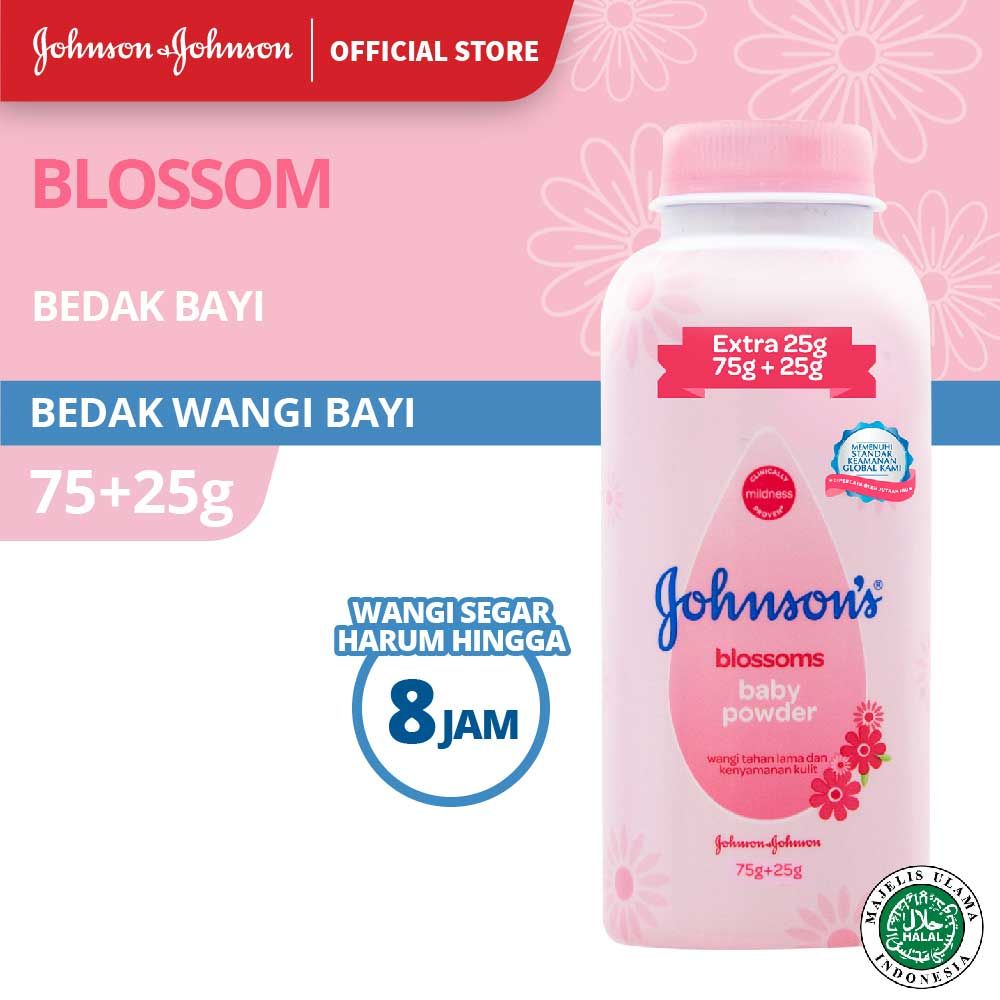 JOHNSON'S Blossoms Powder ExtraFill 75gr + 25gr - 1