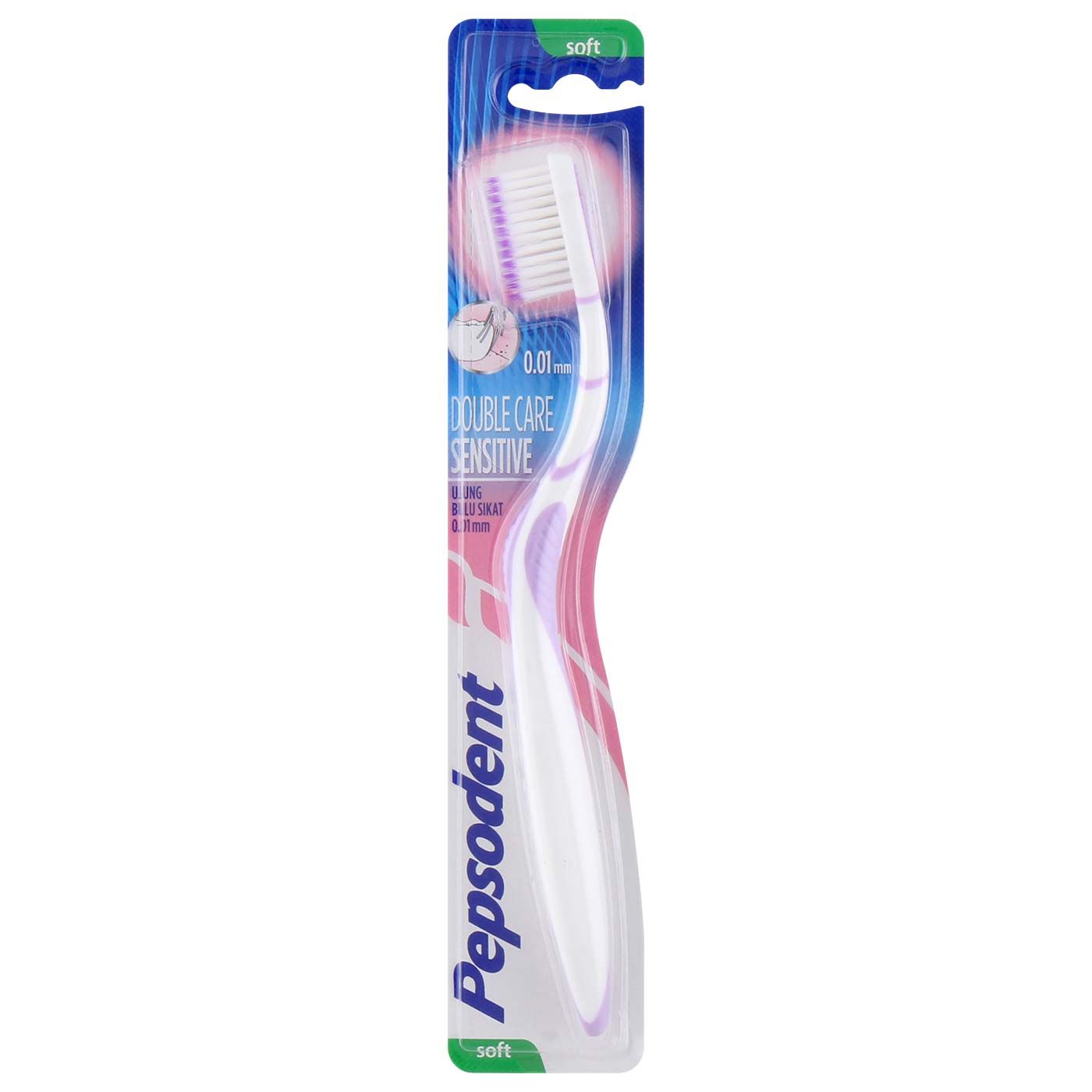 Pepsodent Tooth Brush Dbl Care Sensitif Soft Purple - 1