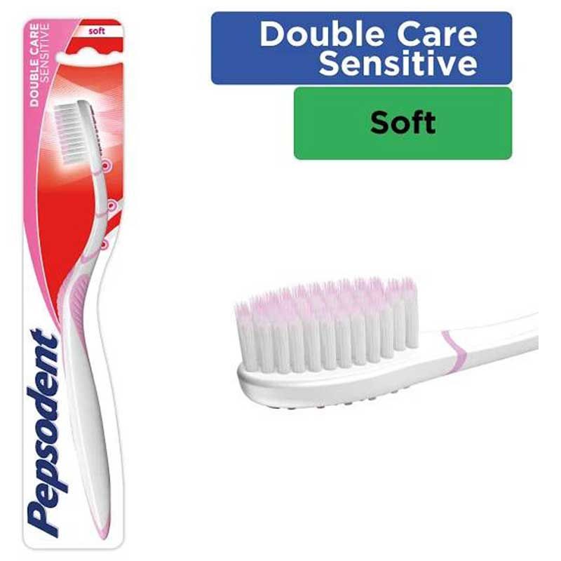 Pepsodent Tooth Brush Dbl Care Sensitif Soft Pink - 1