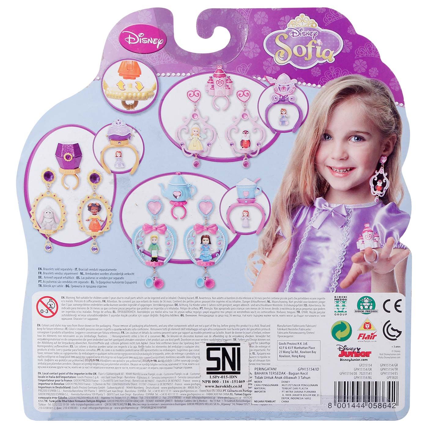 Sofia The First - Ring and Earring With 3 Mini Dolls Pink - 2