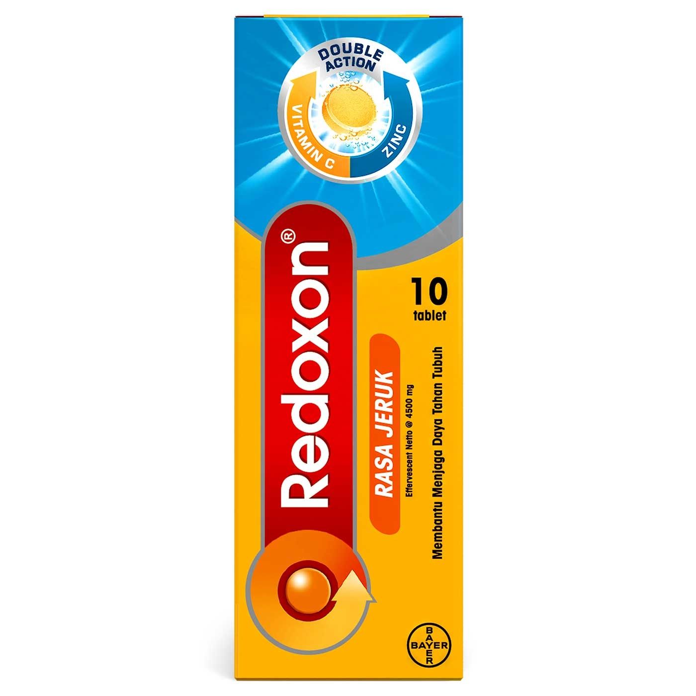 Redoxon Vitamin C + Zinc Rasa Jeruk 10 Tablet - 2