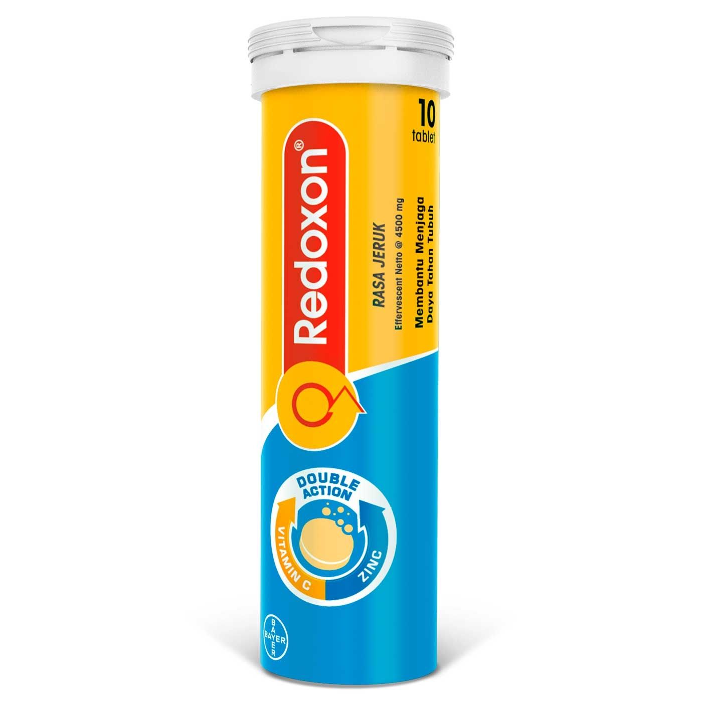 Redoxon Vitamin C + Zinc Rasa Jeruk 10 Tablet - 6