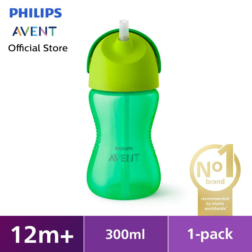 Philips Avent Straw Cup 300 ml Single Boy SCF798/01 Botol Minum Anak - 1