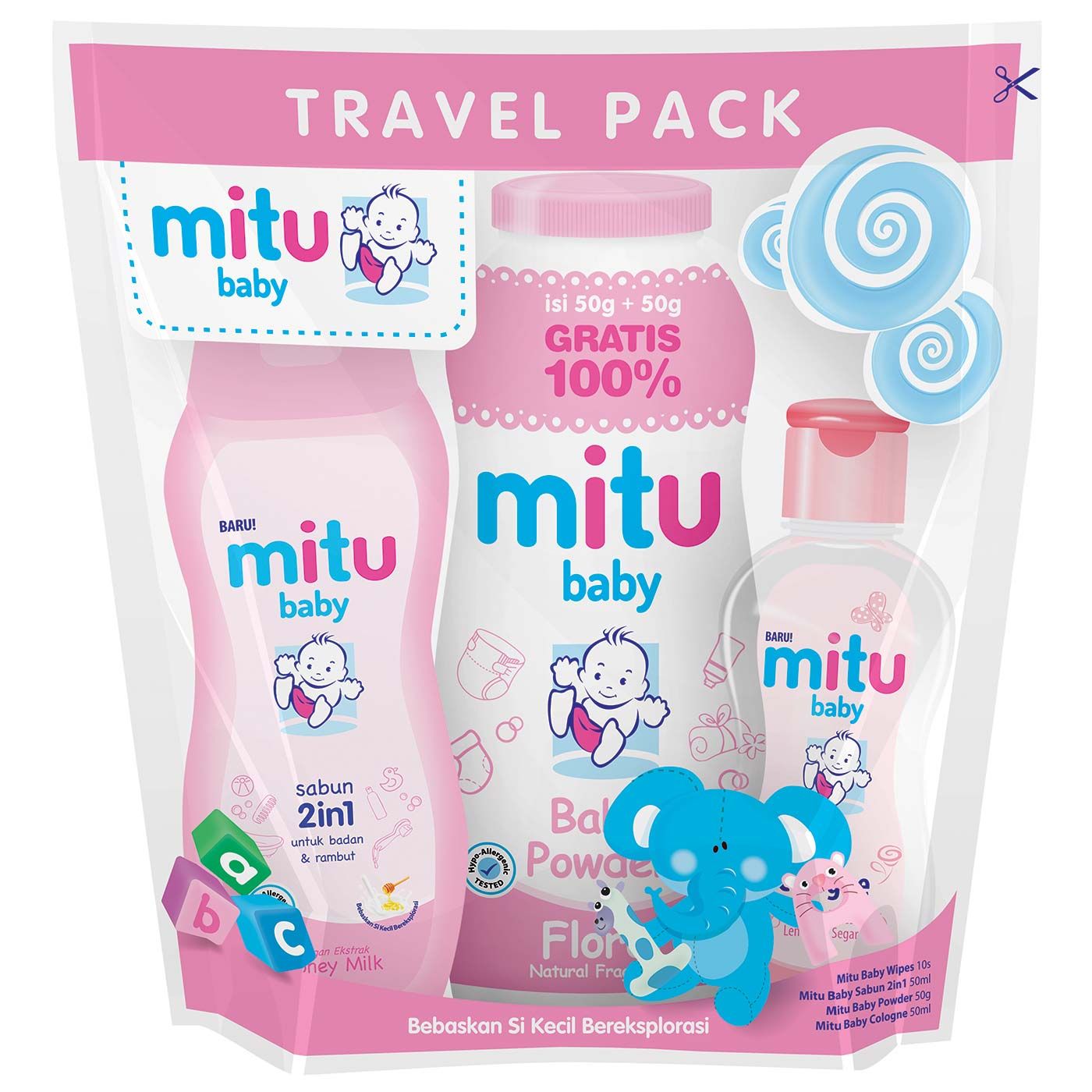 Mitu Baby Mini Paket Ziplock Pink - 1