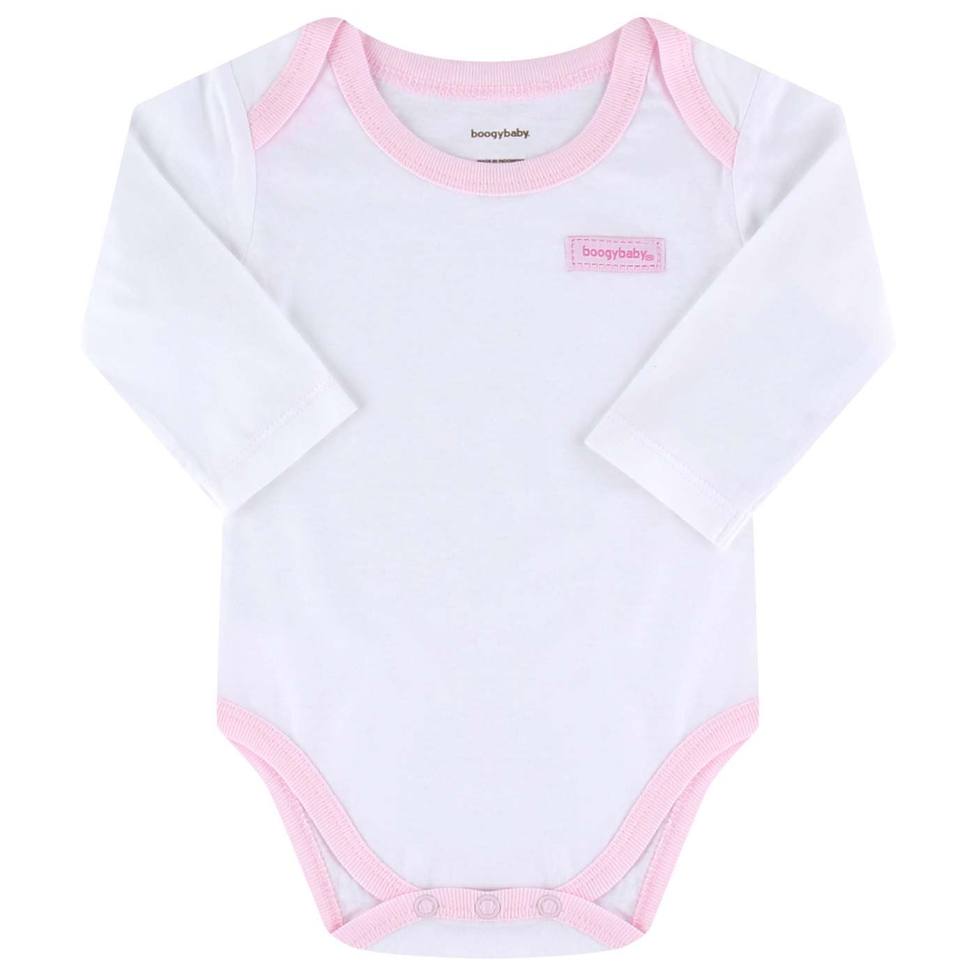 Boogybaby Jumpsuit-NB Month-Pink - 1
