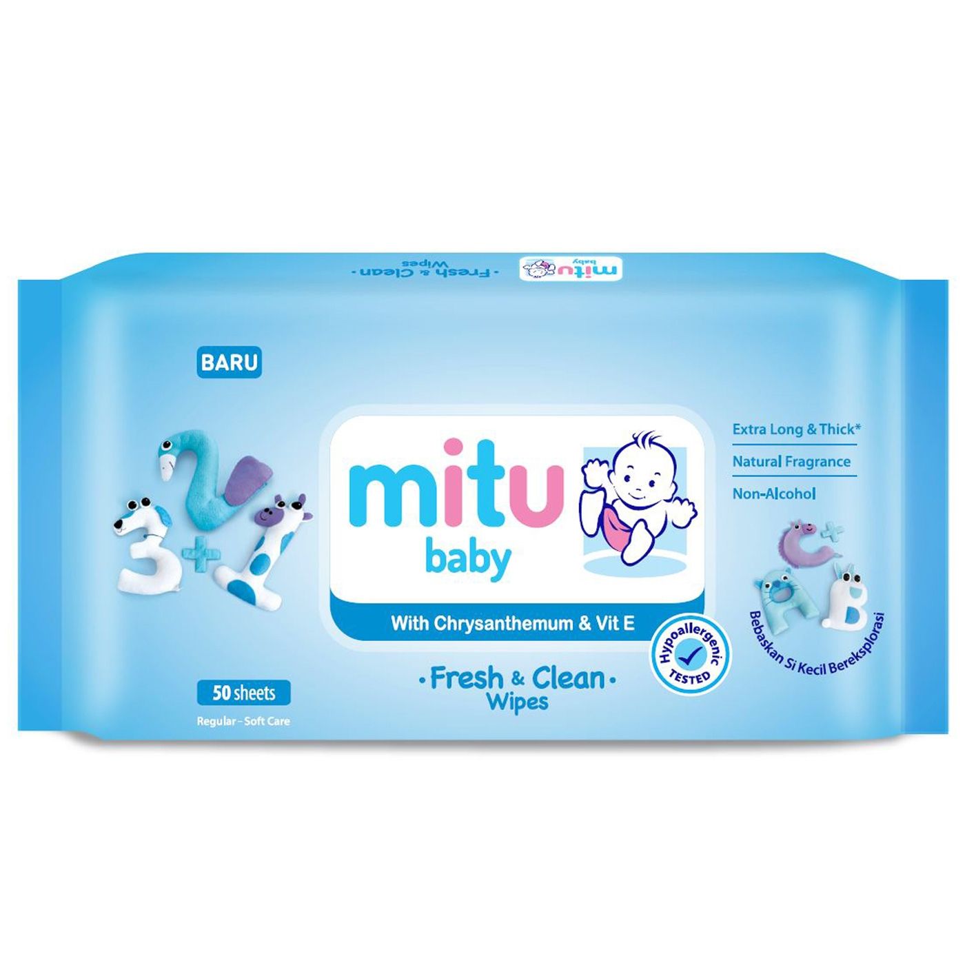 Mitu Baby Pack Regular Blue 50'S - 1
