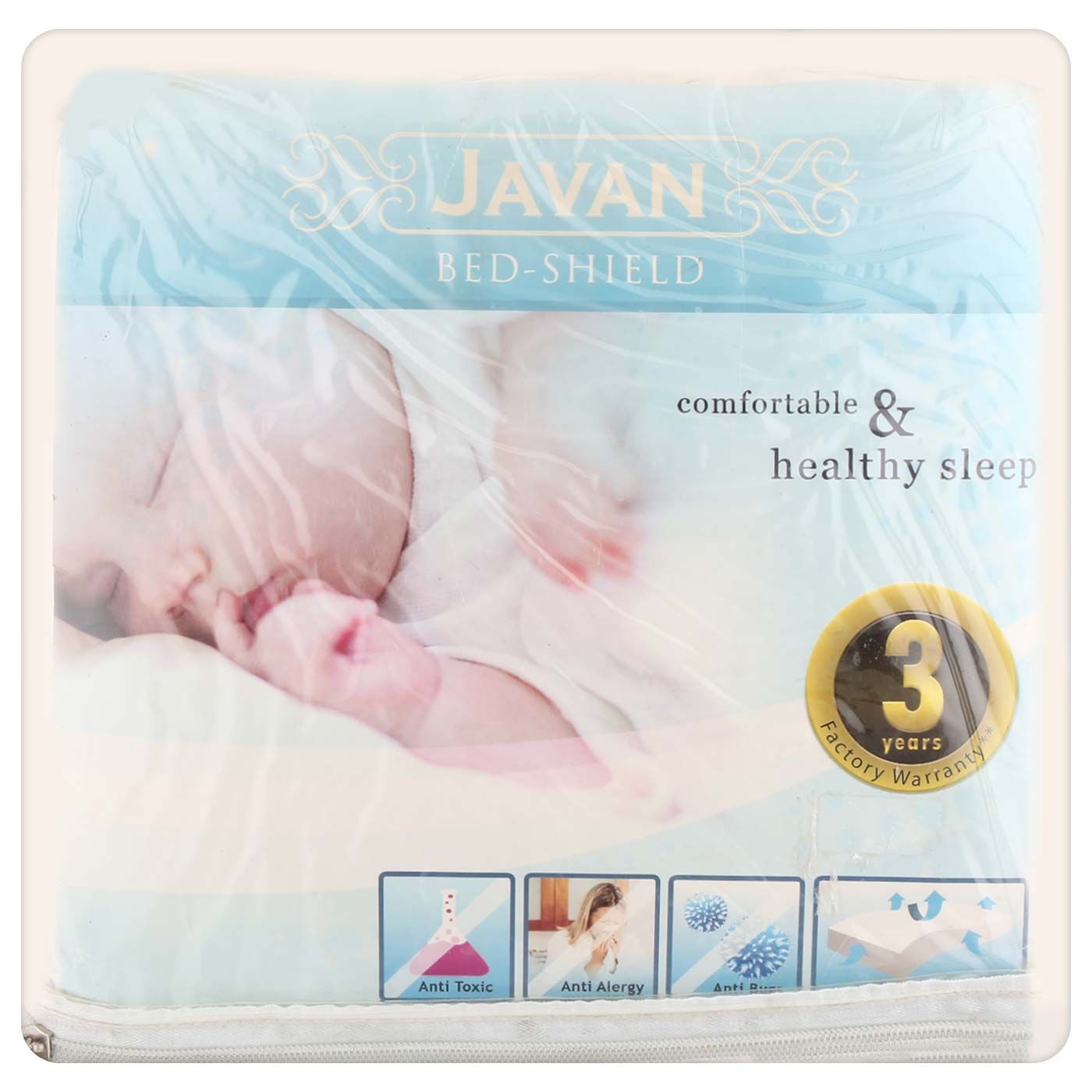 Javan Platinum Bed Shield White Extra King O - 1