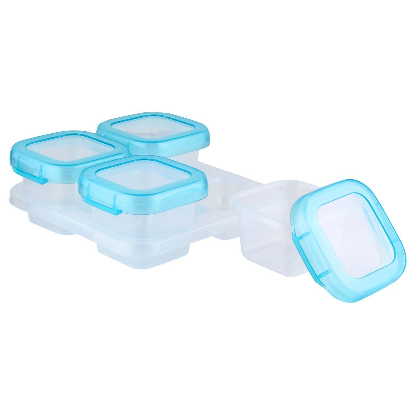 OXO Tot Baby Blocks Freezer Storage Containers 4oz Aqua - 1