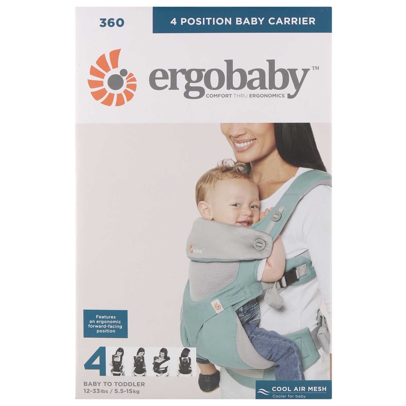Ergobaby Performance 360 Carrier Cool Air Icy Mint - 4