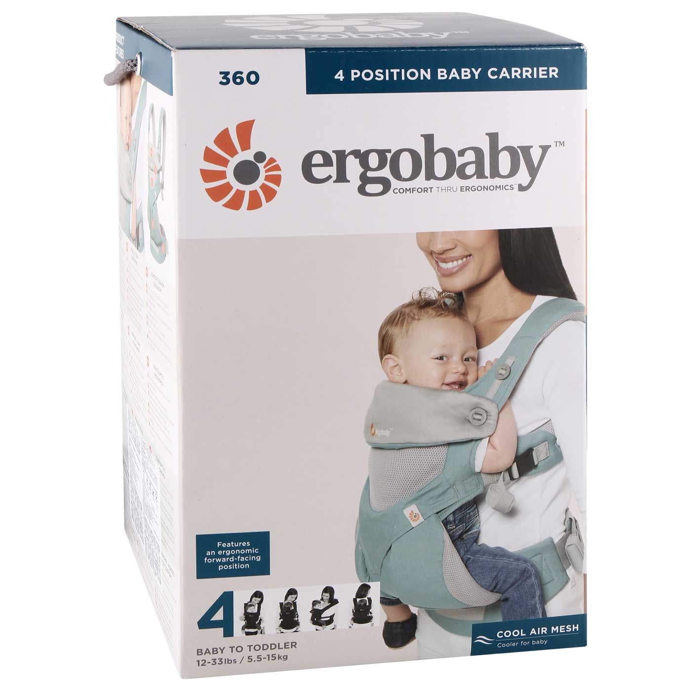 Ergobaby Performance 360 Carrier Cool Air Icy Mint - 5