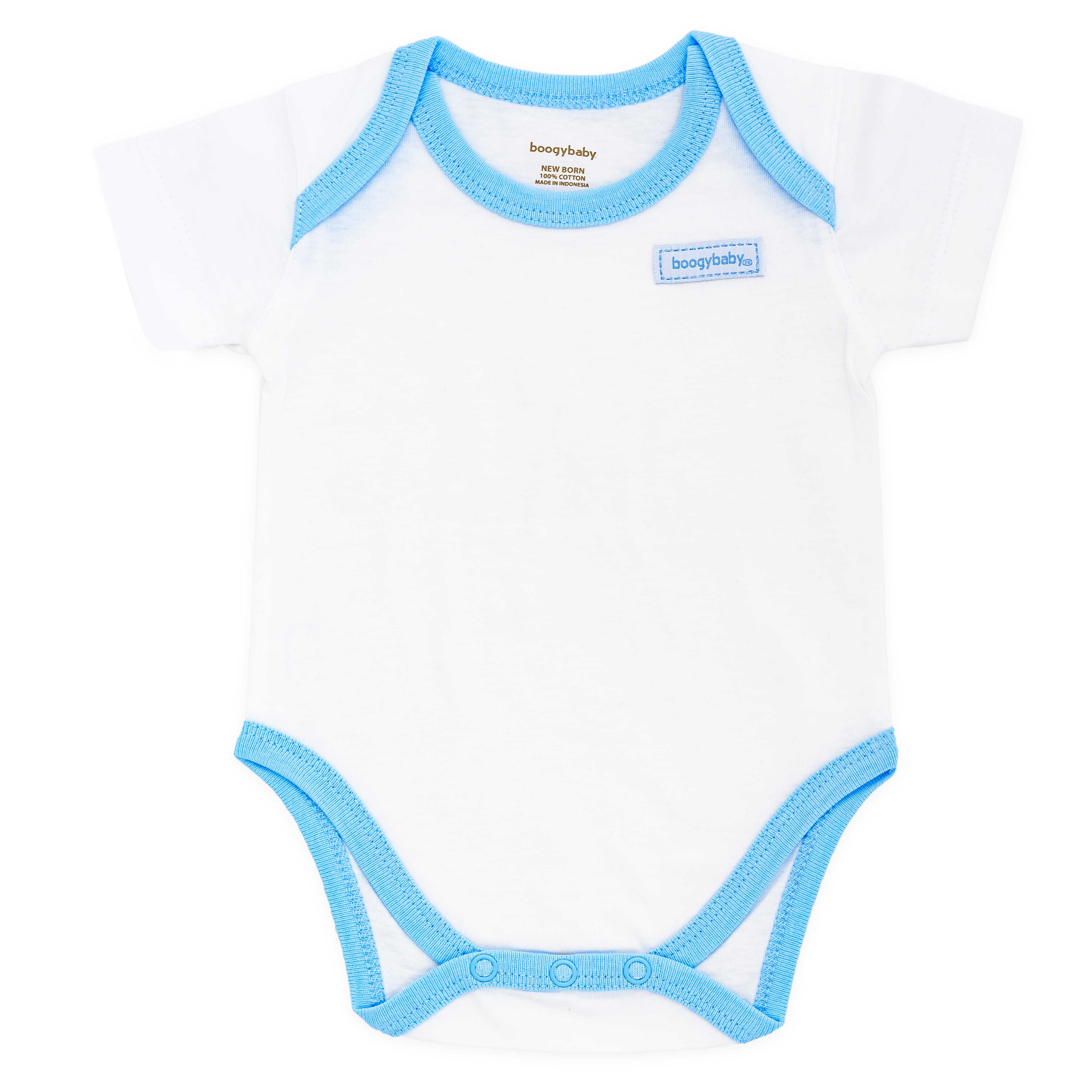 Boogybaby Body Suit-0-3Month-Blue - 1