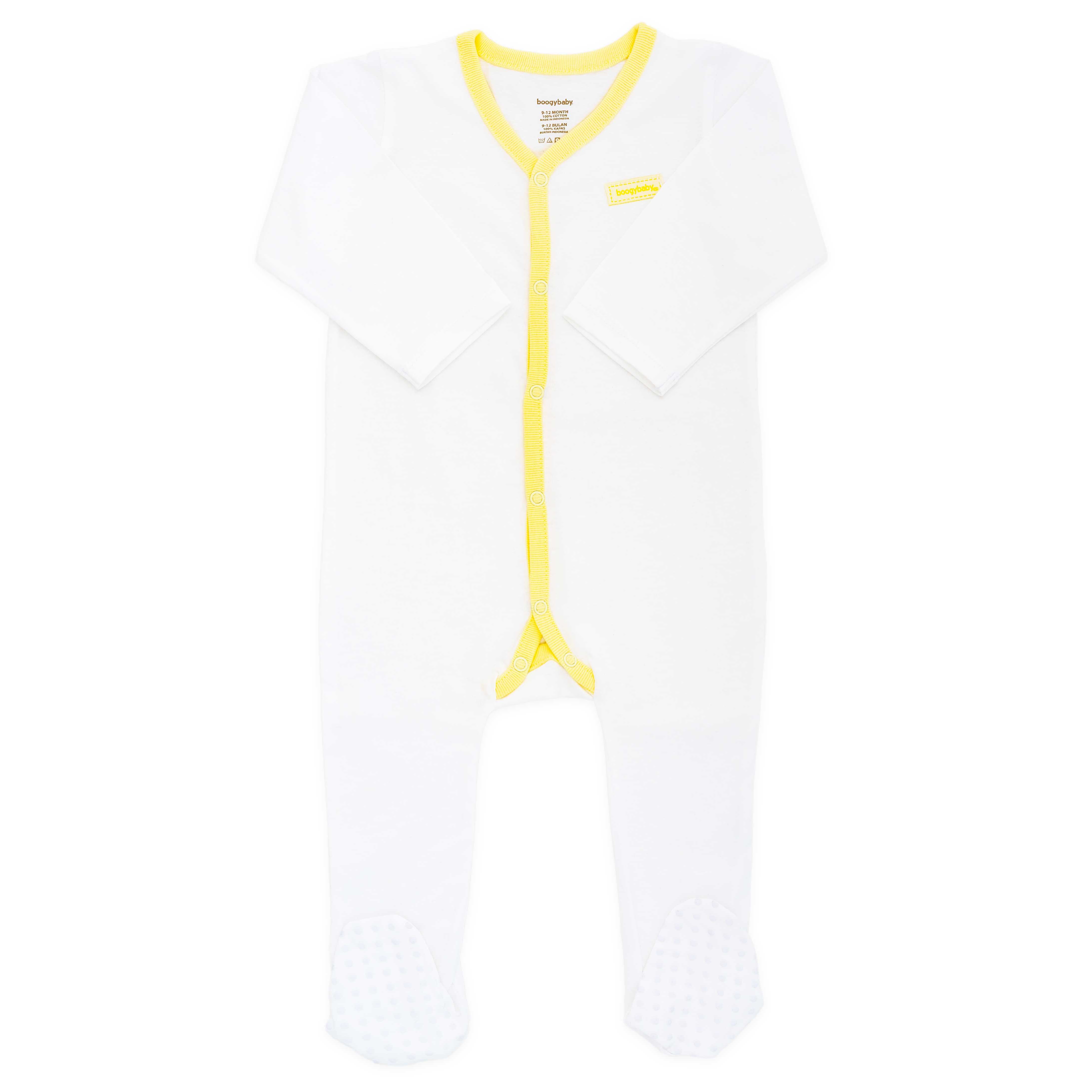 Boogybaby Sleepsuit-NB-Yellow - 1