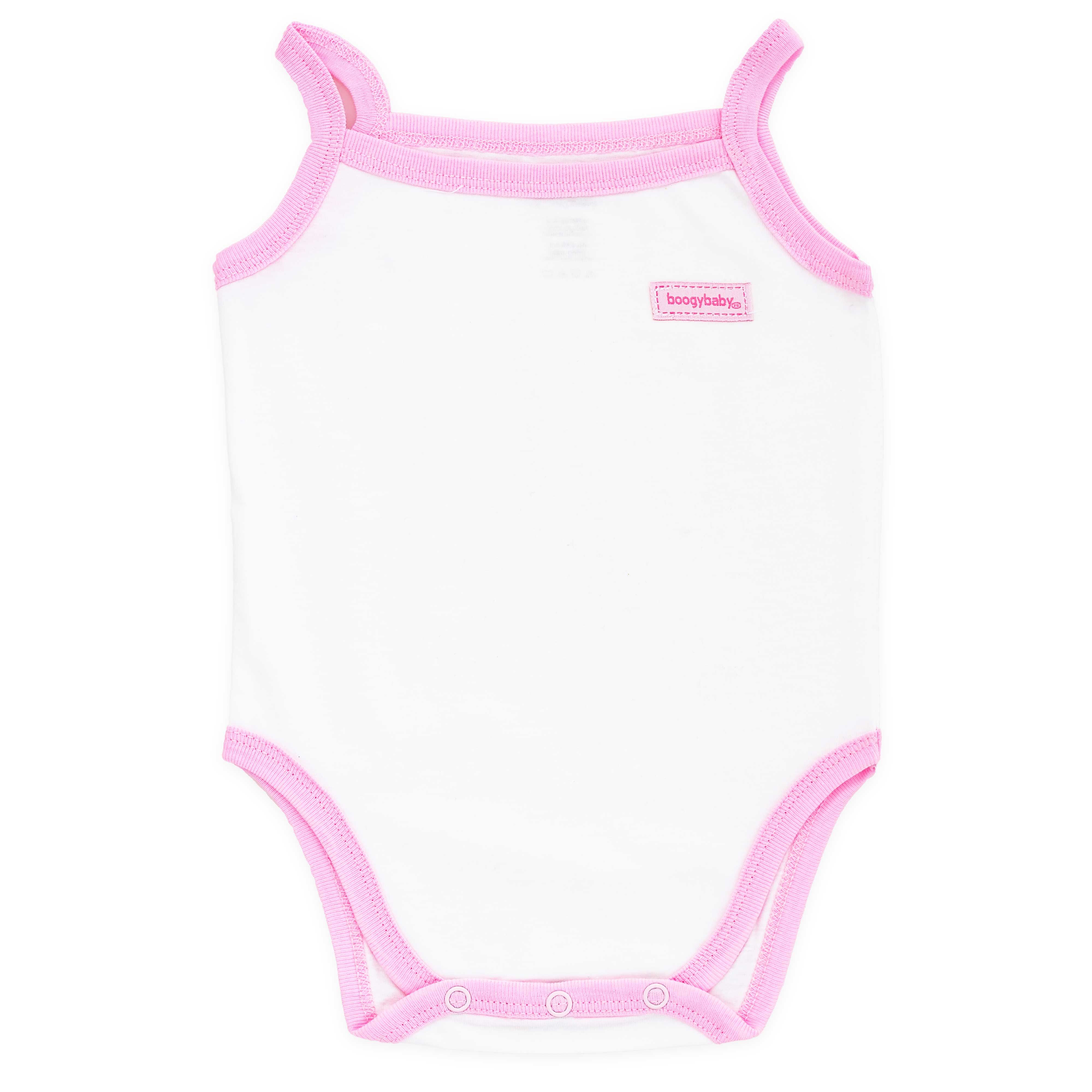 Boogybaby Tank Suit-0-3Month-Pink - 1