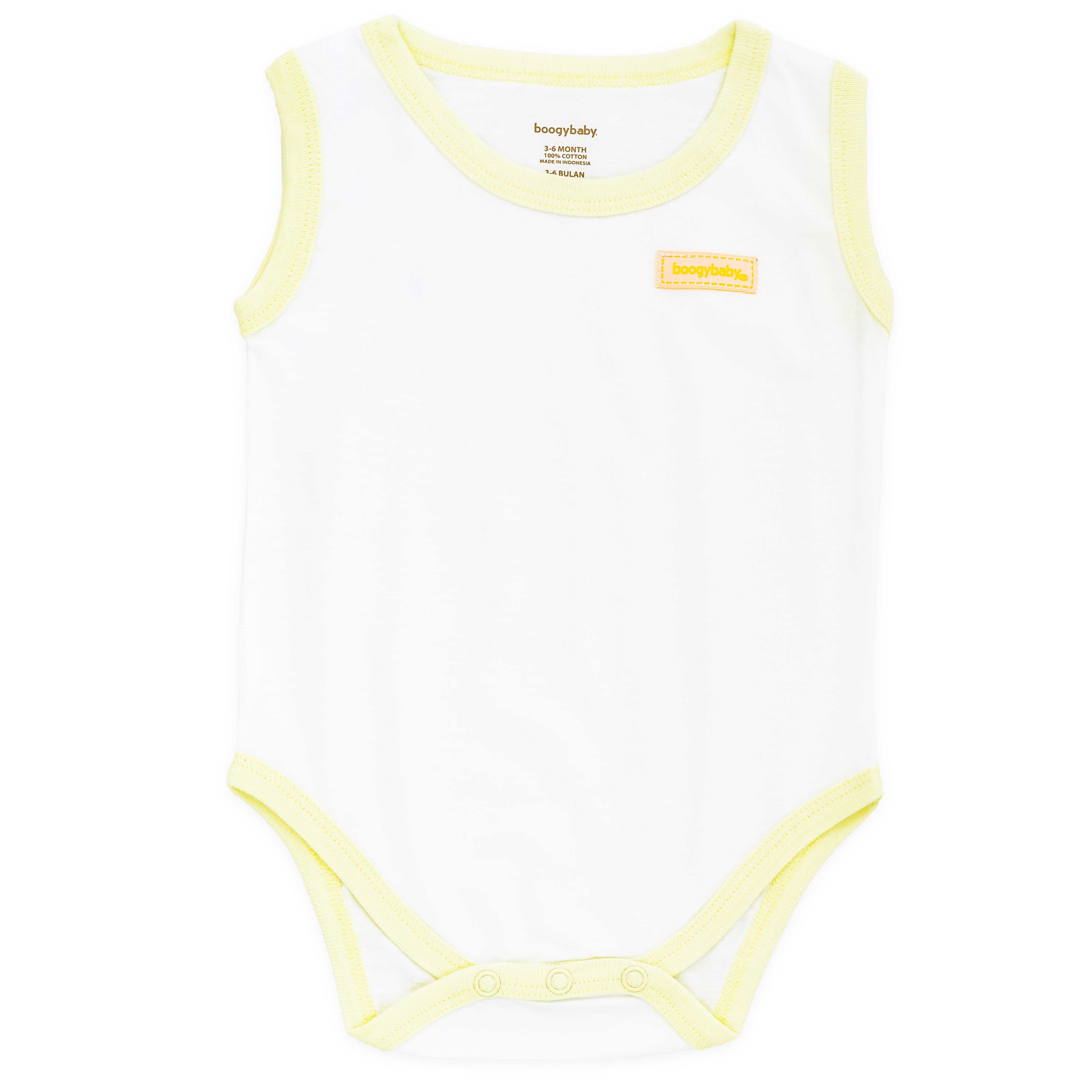 Boogybaby Sleeveless Suit -6-9Month-Yellow - 1